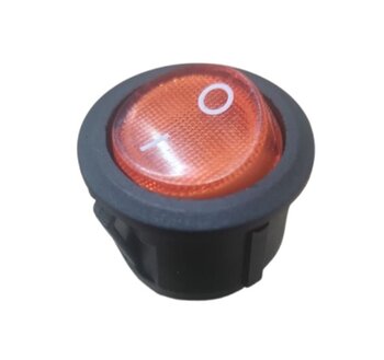 TECLA ASSADOR ELÉTRICO ARKE BOTÃO PRETO 3-FIOS CAPA VERMELHA C/LUZ LED VERMELHA - BIV 110V/10A 250V/06A - KCD1-106/N - LIGA/DESLIGA RESISTÊNCIA DA ARK