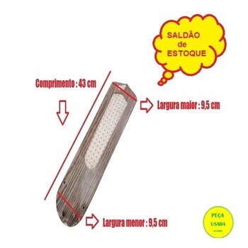 PÁ HÉLICE P/VENTILADOR IMPORTADO COR MOGNO MOD.C/TELINHA UM DOS LADOS - MEDIDAS L12,50CM C43,00CM *SALDÃO USADAS * VENDIDAS P/UNIDADE