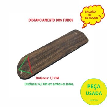 PÁ HÉLICE P/VENTILADOR IMPORTADO COR PRETA/TABACO - MEDIDAS L11,50CM C42,50CM *SALDÃO USADAS * VENDIDAS P/UNIDADE