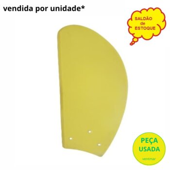 PÁ HÉLICE P/VENTILADOR DE TETO - MDF TUBA COR AMARELO *SALDÃO* P/CICLONE LOREN SID M1/M2 VENTI-DELTA PLUS VOLARE - *VENDIDA P/UNIDADE