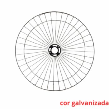 GRADE P/VENTILADOR 60CM VENTISOL METAL 40-FIOS GALVANIZADA COLUNA/PAREDE - SERVE P/TRASEIRA - *SALDÃO *VENDIDA P/UNIDADE