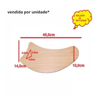 PÁ HÉLICE P/VENTILADOR DE TETO VENTI-DELTA - PÁ MADEIRA FACAO CURVA COR MOGNO C/FURAÇÃO P/GARRA MAIOR - *VENDIDA P/UNIDADE *SALDÃO