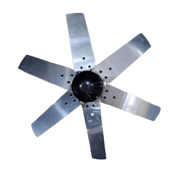 HÉLICE P/EXAUSTOR VENTISILVA 80CM E80T4 E80T6 FC FV 80CM - 6PÁS C/CUBO ALUMÍNIO FUNDIDO - ENCAIXE F24,05MM - FIXAR C/PARAFUSO LATERAL - D77,5C