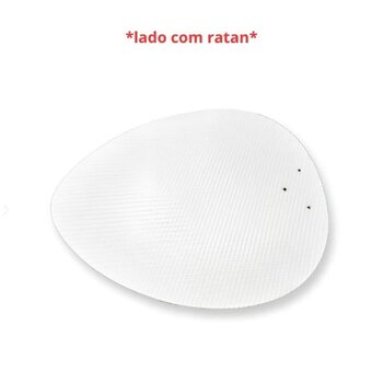 PÁ HÉLICE P/VENTILADOR DE TETO RIOPRELUSTRES - MODELO FOCUS PETALO PALMAE MATERIAL MDF RATAN BRANCA - *VENDIDA P/UNIDADE - *Saldão com Marcas*