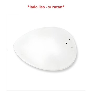 PÁ HÉLICE P/VENTILADOR DE TETO RIOPRELUSTRES - MODELO FOCUS PETALO PALMAE MATERIAL MDF RATAN BRANCA - *VENDIDA P/UNIDADE - *Saldão com Marcas*