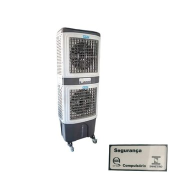 CLIMATIZADOR DE AR 080LT DOUBLE 220V250W VAZÃO-12000M3/H ATÉ-100M2 UMIDIFICADOR ULTRAAR PORTÁTIL ULTRA80D 3-VEL