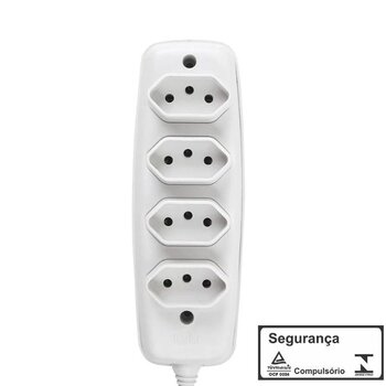 tomada ele 4tom 10a barra quÁdrupla bipolar 2p + t