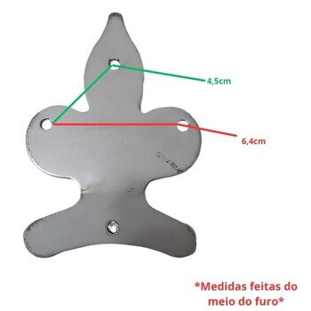 GARRA SUPORTE DAS PÁS VENTILADOR DE TETO PRIMAVERA - COR PRETA - *VENDIDA P/UNIDADE