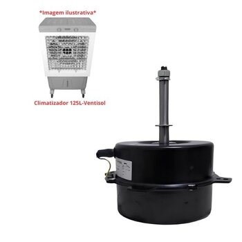 motor p/climatizador ventisol 220v370w 08,0uf l/hel g/ah_anti horario e-10mm pml c/rosca - clin125pro