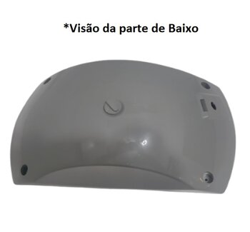 CARCAÇA DO CLIMATIZADOR JOAPE PAREDE - CARENAGEM BASE DO RESERVATÓRIO COPACABANA/660 GUARUJA/770 FORTALEZA/777 - PLÁSTICA COR CINZA