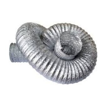 DUTO FLEXÍVEL TUBO DE ALUMÍNIO 10CM/109MM 04POL ALUDEC 6004 P/ATÉ 140C° - VENDIDO P/PACOTE C/10METROS - P/EXAUSTORES 10