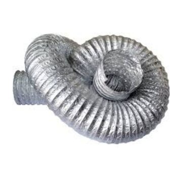 DUTO FLEXIVEL TUBO DE ALUMINIO 15CM P/EXAUSTORES - 150MM/161MM 06 POLEGADAS ALUDEC 6006 P/ ATE 140C?- VENDIDA P/PACOTE C/10,0MT