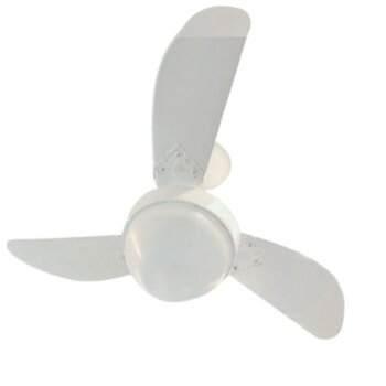VENTILADOR DE TETO VENTI-DELTA 110V10,0UF BRANCO 3P-MDF TUBA BRANCA - LUMINARIA TWISTER - CHAVE 3VEL