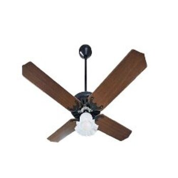 ventilador de teto ventmar super cln 220v03,0uf 130w tropical preto 4pas mdf mogno lum.1-tulipa pl flor chave rotativa - consumo a/b