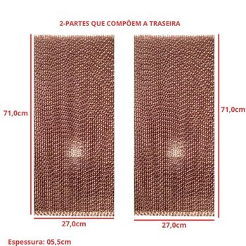 COLMEIA P/CLIMATIZADOR - E05,5X L27,0 X A/C071,0CM 2-TRAS + 2-LAT ESP.05,5X L25,0 X A/C058,0CM - KIT SIXXIS SX100 108LT - PAINEL EVAPORATIVO 2-0712