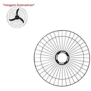 GRADE P/VENTILADOR 50CM VENTISOL PAREDE BIV_NEW - METAL PRETA 135FIOS -*VENDIDA P/UNIDADE*- p/MOD.G3 DIANTEIRA=TRASEIRA / P/MOD.MX ATUAIS SÓ DIANTEIRA