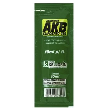 Glifosato 480 AKB Mata Mato Kelldrin 10ml x 1Litro de água