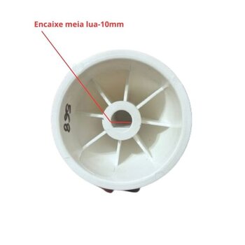 CARAMBOLA ENCAIXE E10,0MM Meia Lua P/ESPREMEDOR DE FRUTAS FAK 3/8 POLEGADAS USO LARANJA - SERVE P/CEMAF, SPOLU/SPOLO