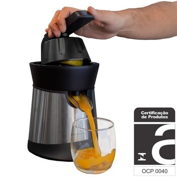ESPREMEDOR DE FRUTAS VENTISOL AGRATTO 1PEQ INOX 110V 120W EXTRATOR - AEDF02I-01