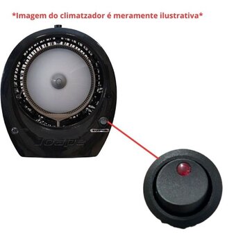 Tecla Liga Desliga do Climatizador Joape BOB 110v Led Luminoso Azul - Climatizador EcoClean Mariz