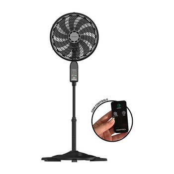ventilador de coluna 040cm ventisol turbo control 10pas biv150w preto hel-cza - grades plasticas