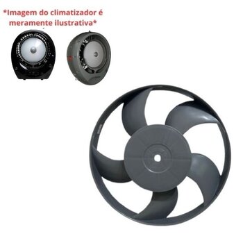 HELICE P/CLIMATIZADOR JOAPE BOB_SUPER / 767_JURERE 5PAS CINZA F13,0MM - DIAM.30CM