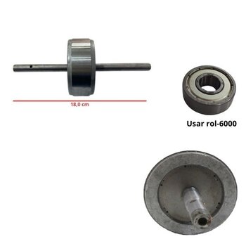 rotor do motor ventilador venti-delta 50cm/60cm gold biv e10mm oco rosca int contato-20mm magnetico-70mm - usar/rol-6000