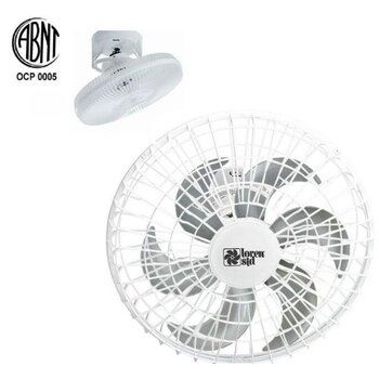 ventilador de teto orbital 50cm biv160w06,0uf loren sid turbo wind g/pl m2 branco 6ps - rotacao 360-graus - sem luminaria p/area gourmet
