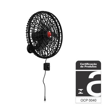 ventilador de parede 060cm ventisol comercial 3pas premium biv200w preto g/pl bipartida c/controle de velocidade