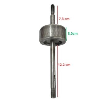 rotor com eixo ventilador ventisol 60cm 70cm bivolts 230w falcon power70 steel - eixo rotor 12mm com 02 rol.6201zz *saldao - usado*