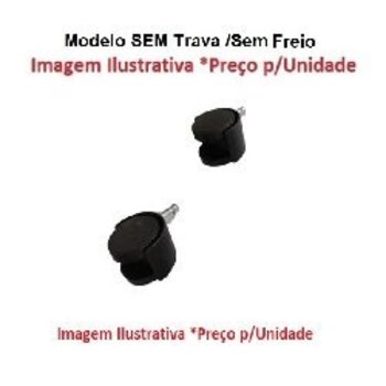 roda rodizio p/climatizador ventisol 20lt nobille clm20 - *vendida p/unidade* - modelo sem trava/sem freio - rodinha nobille 20litros