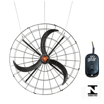 VENTILADOR DE PAREDE 100CM SUSPENSO FIXO GOAR/SOLASTER P/AVIARIO 1-METRO MF-220V25,0UF 1/2CV 1.130RPM VAZAO 19.800M3/H 55DB G/MT - V100NSM INDUSTRIAL