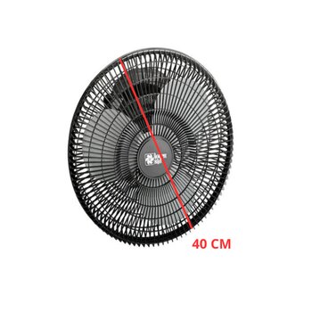 VENTILADOR DE TETO LOREN SID ORBITAL 40CM TURBO BIV PRETO 3PÁS G/METAL - ROTACAO 360-GRAUS - SEM LUMINARIA P/AREA GOURMET