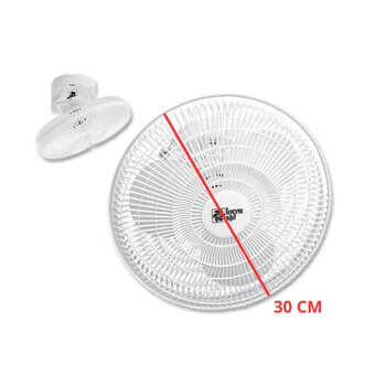 VENTILADOR DE TETO LOREN SID ORBITAL 30CM TURBO BIV BRANCO G/METAL - ROTACAO 360-GRAUS - SEM LUMINARIA P/AREA GOURMET