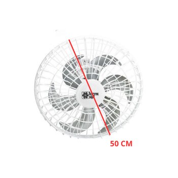 ventilador de teto orbital 50cm biv160w06,0uf loren sid turbo wind g/pl m2 branco 6ps - rotacao 360-graus - sem luminaria p/area gourmet