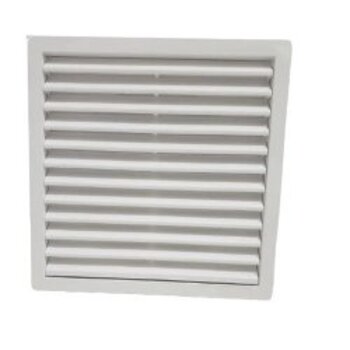 GRADE VENEZIANA 12X12CM 125MM 5-POLEGADAS FIXA P/VENTILA??O DE SUPERF?CIE - GRELHA PL EXTERNA C/DEFLETORAS P/SAIDA DE AR - VTN4W - MULTIVAC