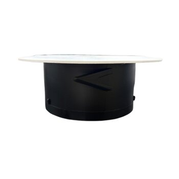 GRADE VENEZIANA 15X15CM 06,0 150MM GRELHA FIXA REDONDA PLÁSTICA BRANCA - P/VENTILAÇÃO DE SUPERFÍCIE S/TELA - RTN-6 150 