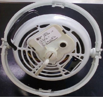Motor do Ventilador de Teto Loren Sid Orbital 30cm Bivolts cor Branca - Usar c/Capacitor 02,0UF 440VAC - Encaixe da Helice Eixo 10mm