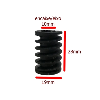 Engrenagem Rosca SEM FIM do Ventilador TRON 50/60cm Antigo EIXO 10mm - p/Caixa Antiga Modelo Maior + Quadrada