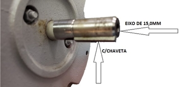 MOTOR P/CLIMATIZADOR CLIMATTIZE 220V20,0UF - FIX PLUS INDUSTRIAL 1/2CV 840RPM - LADO/HÉL G/H E-15,0MM - INDUÇÃO MONOFÁSICO