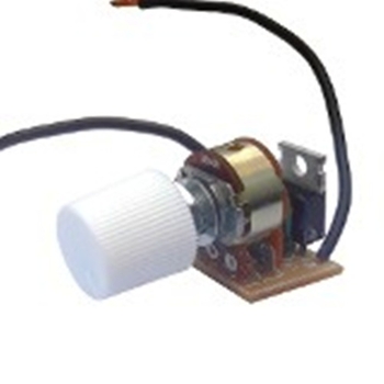 Controle para Ventilador Dimer Rotativo SEM Clique - Potência 0400W Bivolts - Knob Botão Branco
