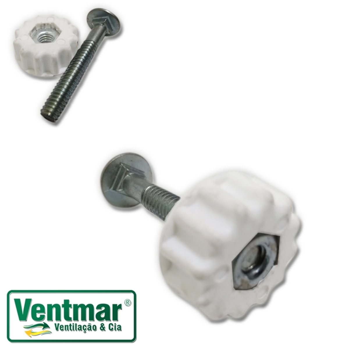 Parafuso Com Porca Borboleta E Capa Plastica Estriada Redonda Para Travar Suporte Ventiladores Oscilantes Cor Branca Vendido P Unidade Dta Venti Delta Ventiladores Ofertas Pecas Para Ventiladores Ventmar