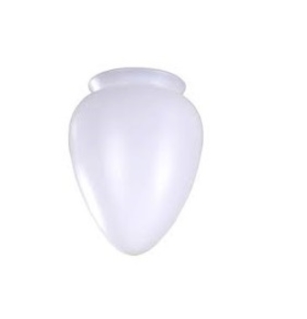 Globo Cupula Plastica da Luminaria Ventilador de Teto Tipo Pera - Globo Plastico Pera - Tamanho Padrao - Encaixe 10CM / 101mm